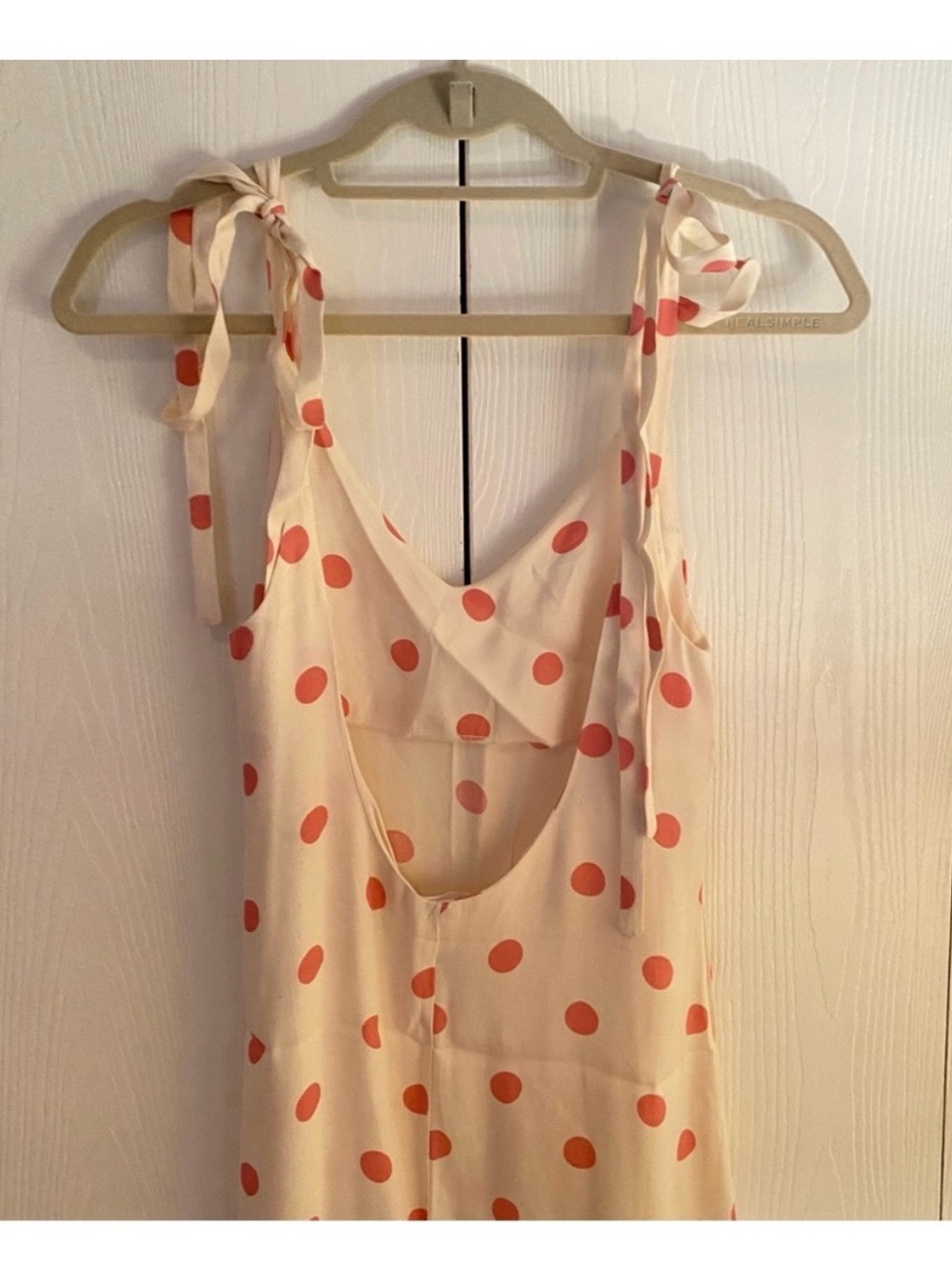 Reformation Polka Dot Tie-Shoulder Slip Dress - Picture 4 of 7